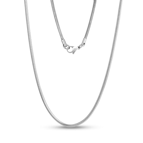 Round Snake Chain | 2.5MM - Unisex Necklaces - The Steel Shop