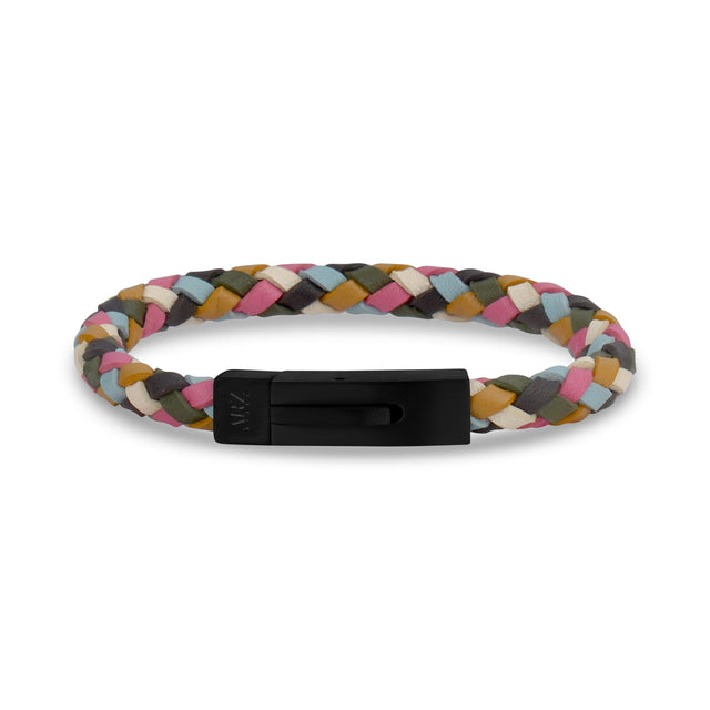 Multicolored Boho Leather Bracelet | 6MM - 男式精钢皮革手链 - The Steel Shop