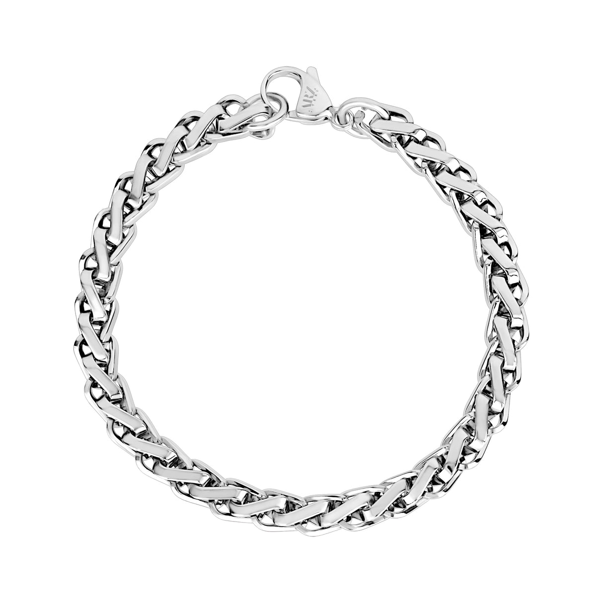 Square Wheat Chain Bracelet | 6MM - Mens Steel Bracelets - The Steel Shop