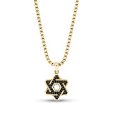 Stone-Set Star of David Pendant - Men Pendant - The Steel Shop