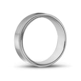 男士戒指 - 7毫米不锈钢结婚戒指戒指 - 可雕刻的