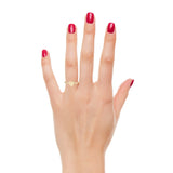 女士戒指 - 极简的可雕刻的心形戒指